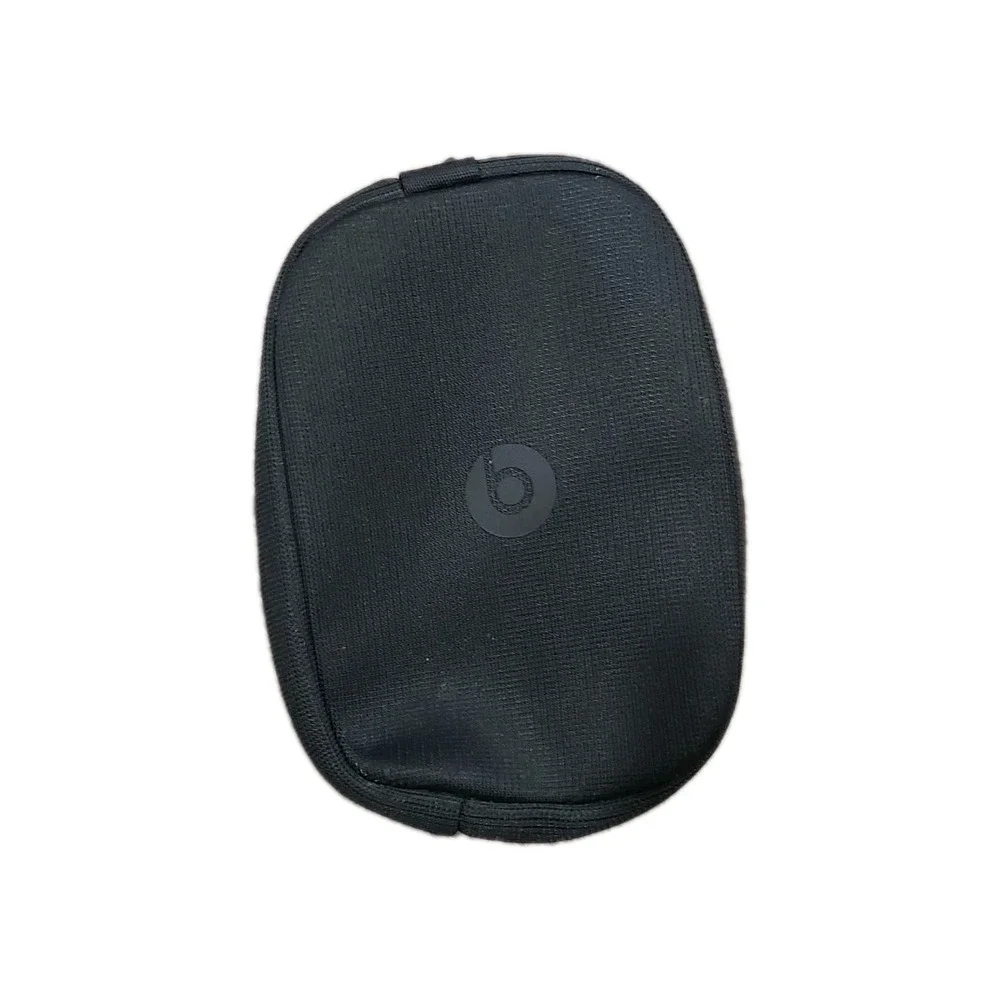 Beats by Dr Dre Headphones Zip Carrying Soft Bag Pouch Zipper Case Black